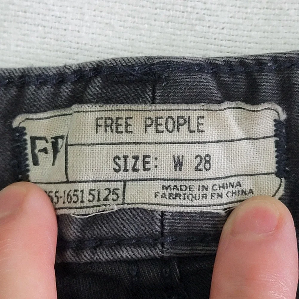 Free People Utility Moto Pants Black Women's W28 Edgy Gorpcore Streetwear Urban
